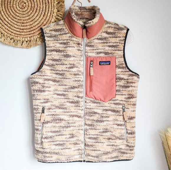 Patagonia Classic Retro-x Fleece Vest Space Dye Oatmeal Women's Size Medium - Picture 1 of 11